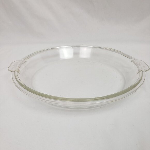VINTAGE Pyrex 686C A-Z Clear Pie Plate Baking Dish Pan Replacement Lid 9"X1.25" - Picture 2 of 6